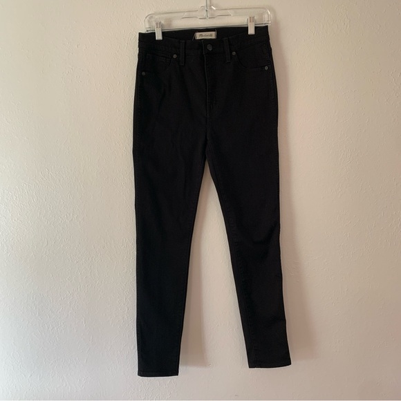 Madewell Black 10” High Rise Skinny Jeans Size 28 - Picture 1 of 7
